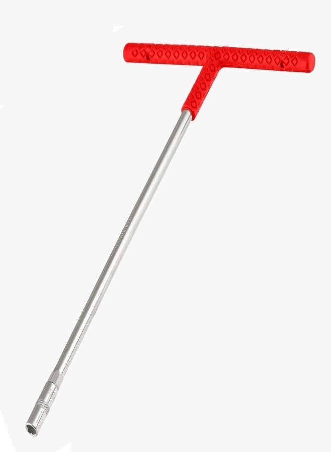 Link Prabal T Spanner Socket Wrenches 13MM, Chrome Plated Finish, Size 8MM 6 Point Hex end with Comfortable PVC Soft Grip Handle, Suitable for Personal, Automotive, Hobby, Professional - Image 1